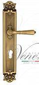 Дверная ручка Venezia на планке PL97 мод. Vignole (мат. бронза) под цилиндр