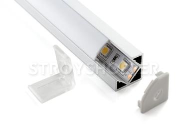 Комплект заглушек для углового алюминиевого профиля светодиодной ленты (10 пар) ZLL-2-ALP004