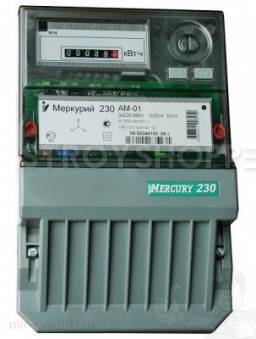 Счетчик электроэнергии Меркурий-230 АМ03 5-7.5А/380В однотарифный