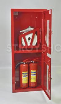 Шкаф пожарный ШПК-320ВОК встраиваемый открытый красный